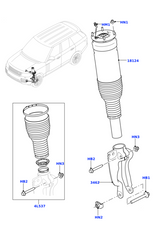 Front Right Air Suspension Shock Absorber Strut LR056924 Compatible With Land Rover Range Rover (L405)